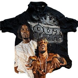 H&M Black Graphic Tee with Bold Design OUT KAST